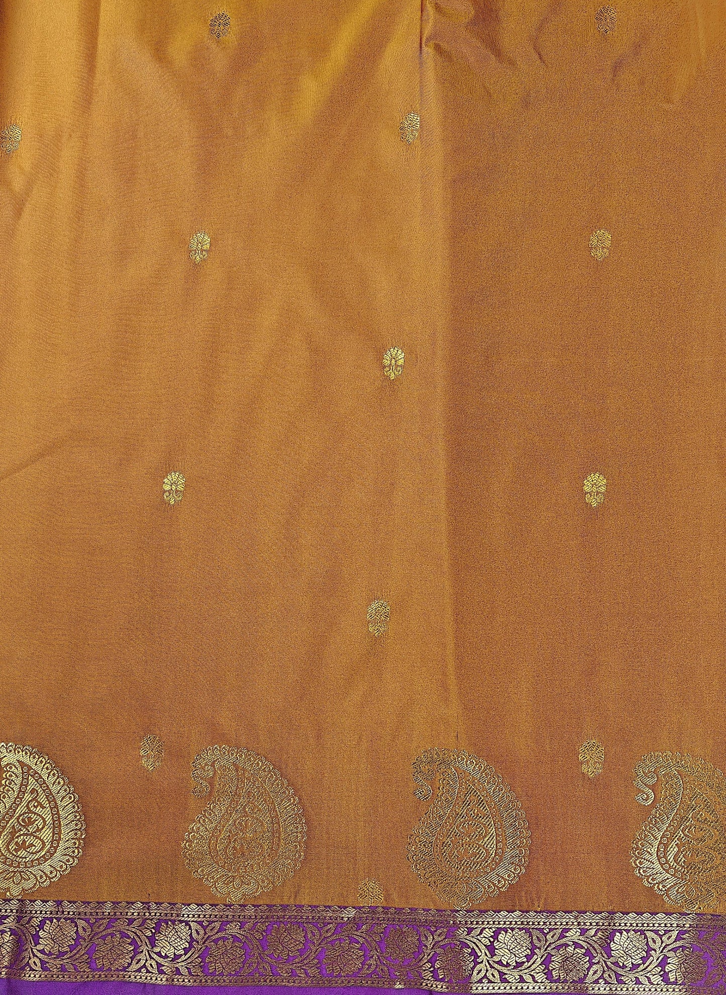Paisley & Motifs - Kancheevaram semi-silk saree