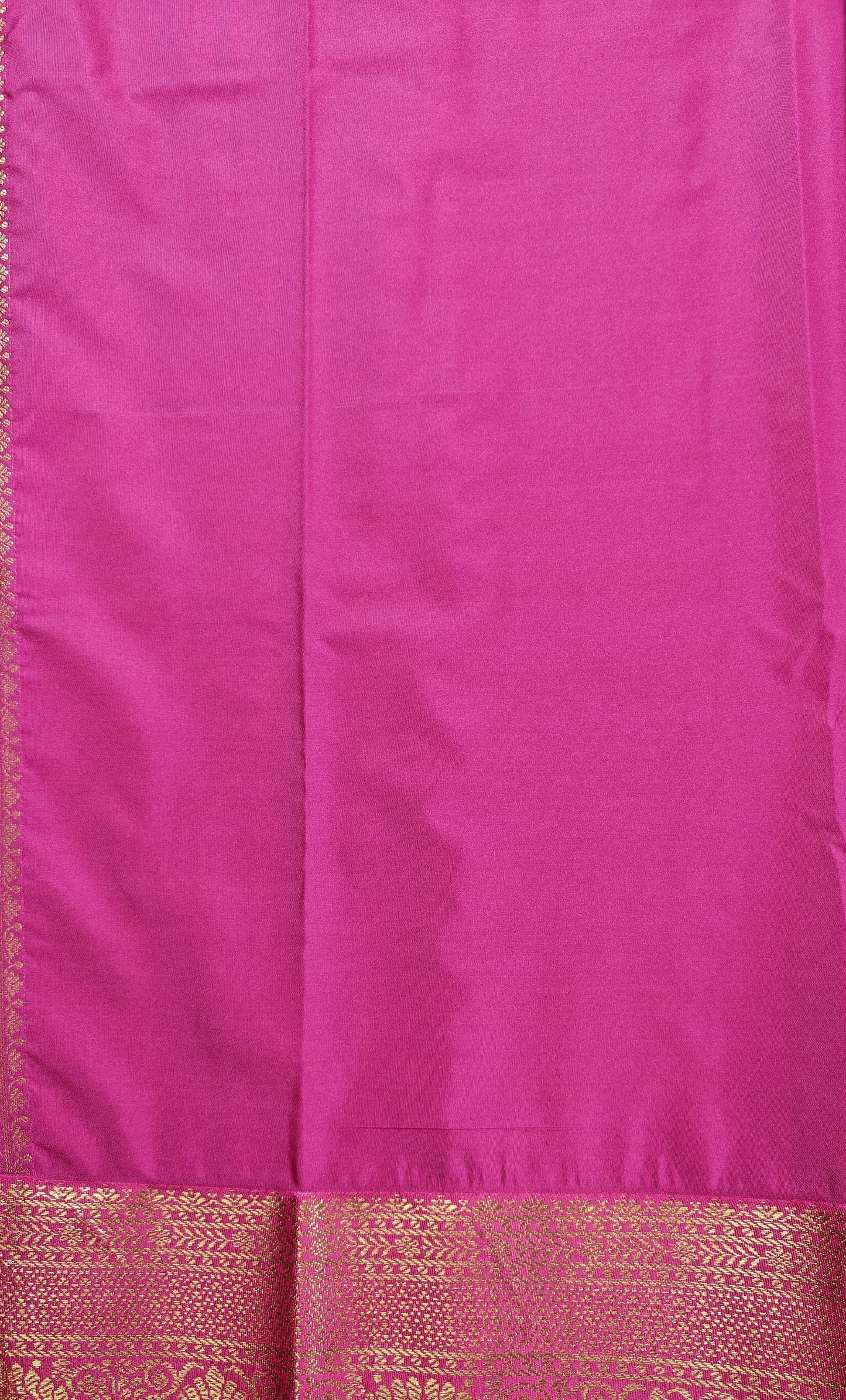 Kancheevaram semi silk saree with golden brocades