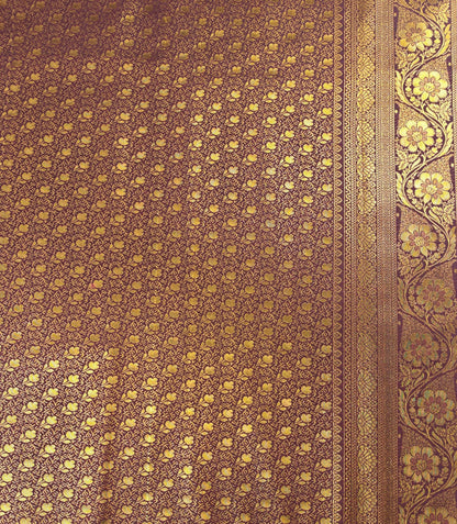 Loomed Weave - Kancheevaram semi-silk saree