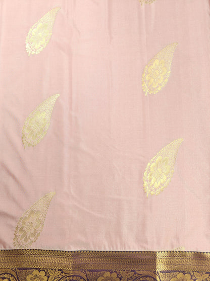 Loomed Weave - Kancheevaram semi-silk saree