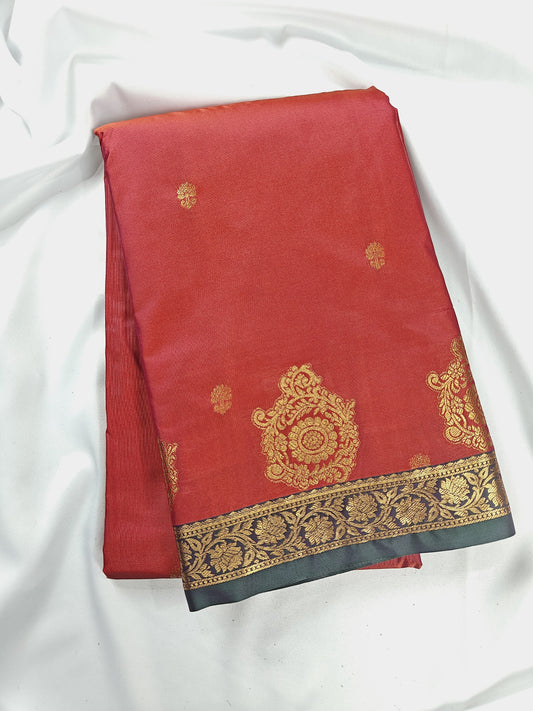 Kancheevaram semi-silk saree