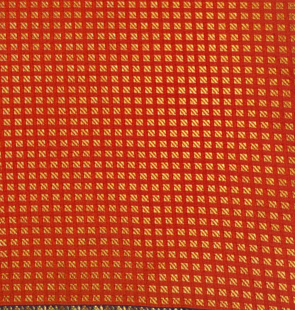 Checkered Weave - Kancheevaram semi-silk saree