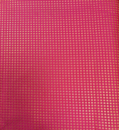 Checkered Weave - Kancheevaram semi-silk saree