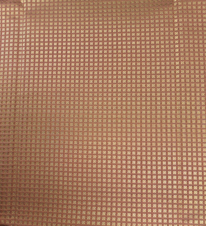 Checkered Weave - Kancheevaram semi-silk saree