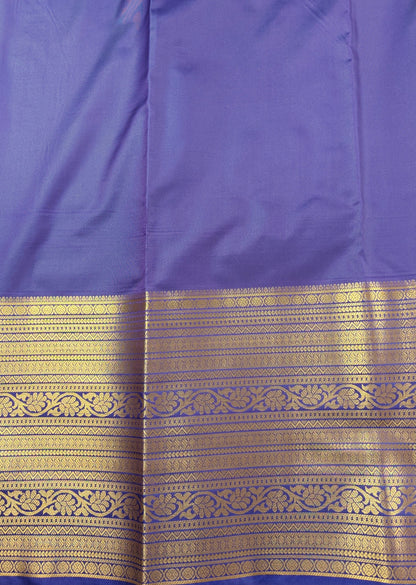 Checkered Weave - Kancheevaram semi-silk saree