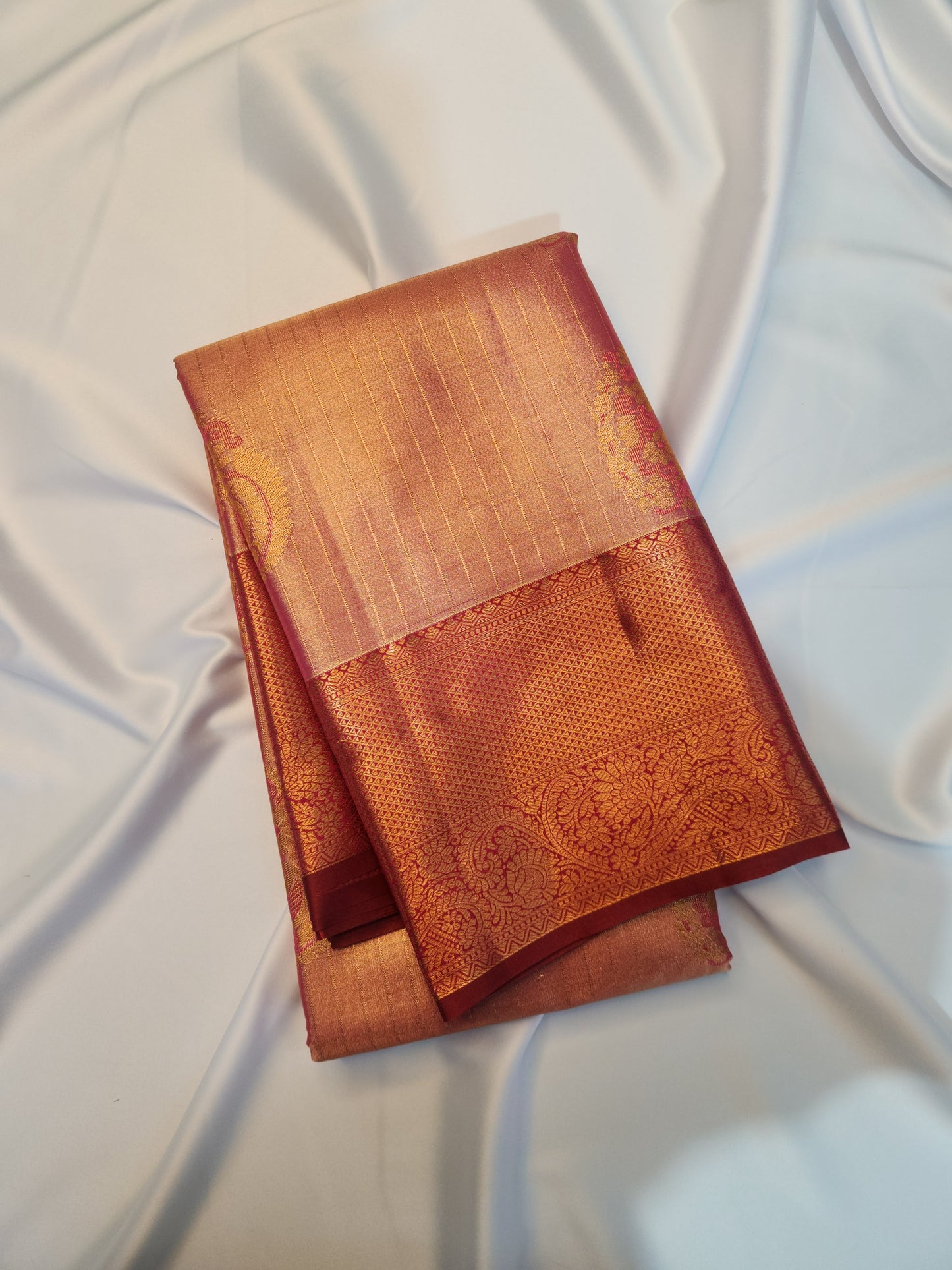 Kancheevaram semi-silk tissue saree