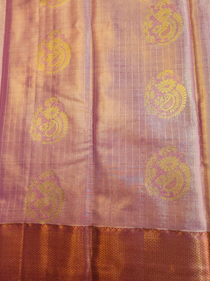 Kancheevaram semi-silk tissue saree