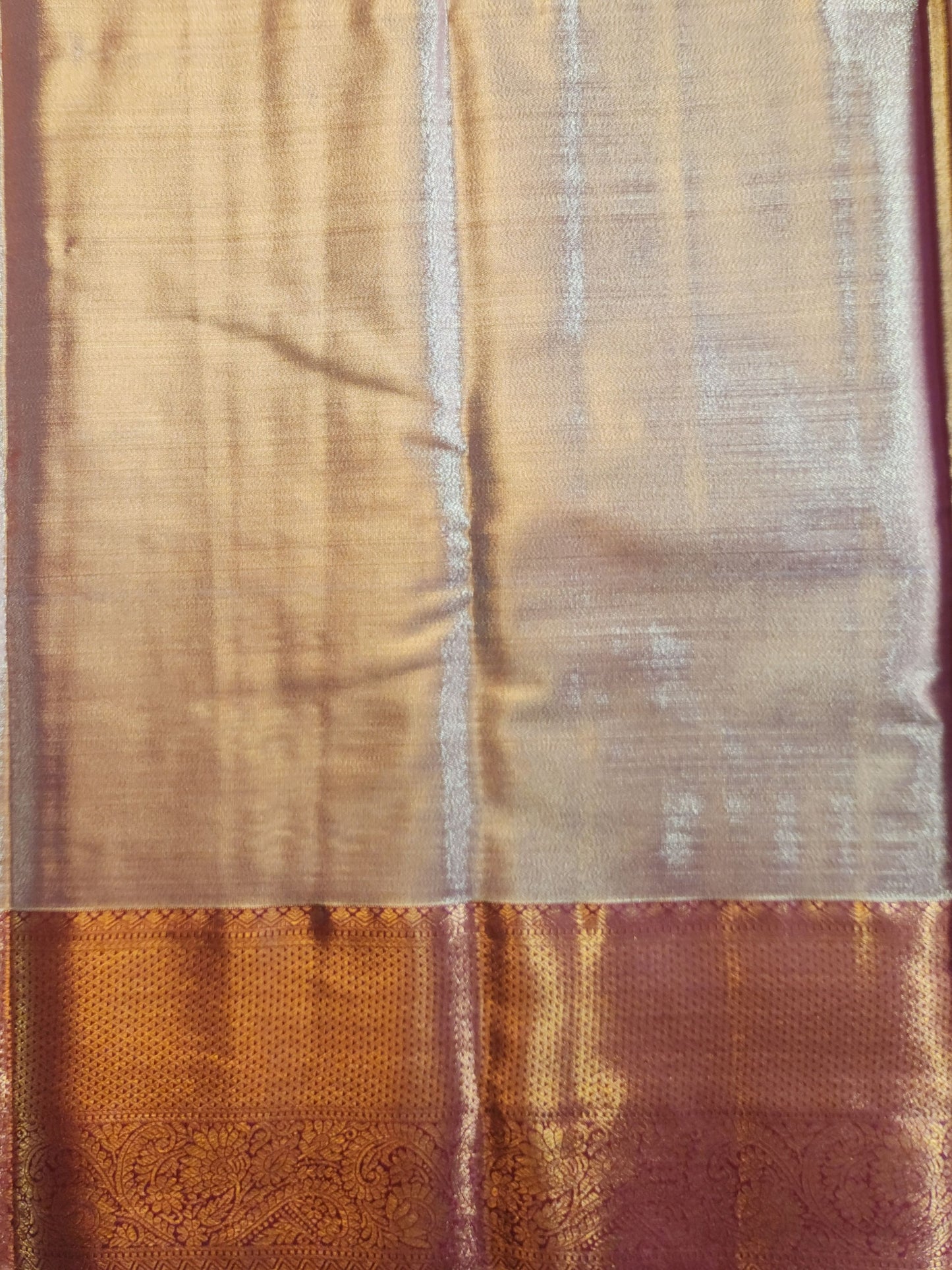 Kancheevaram semi-silk tissue saree