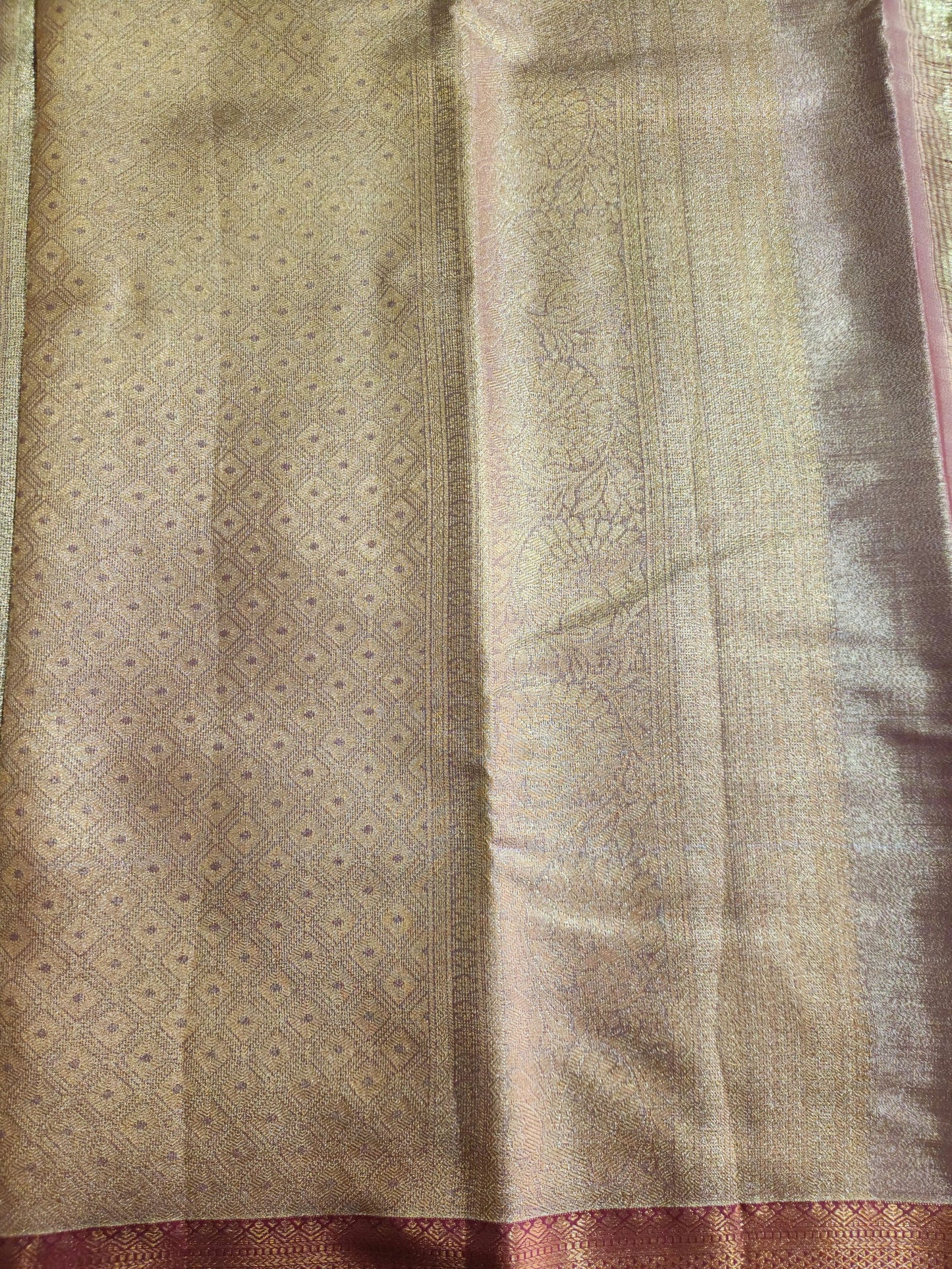 Kancheevaram semi-silk tissue saree