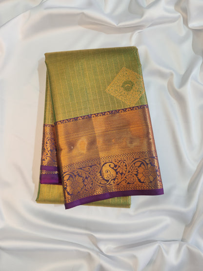 Kancheevaram semi-silk tissue saree