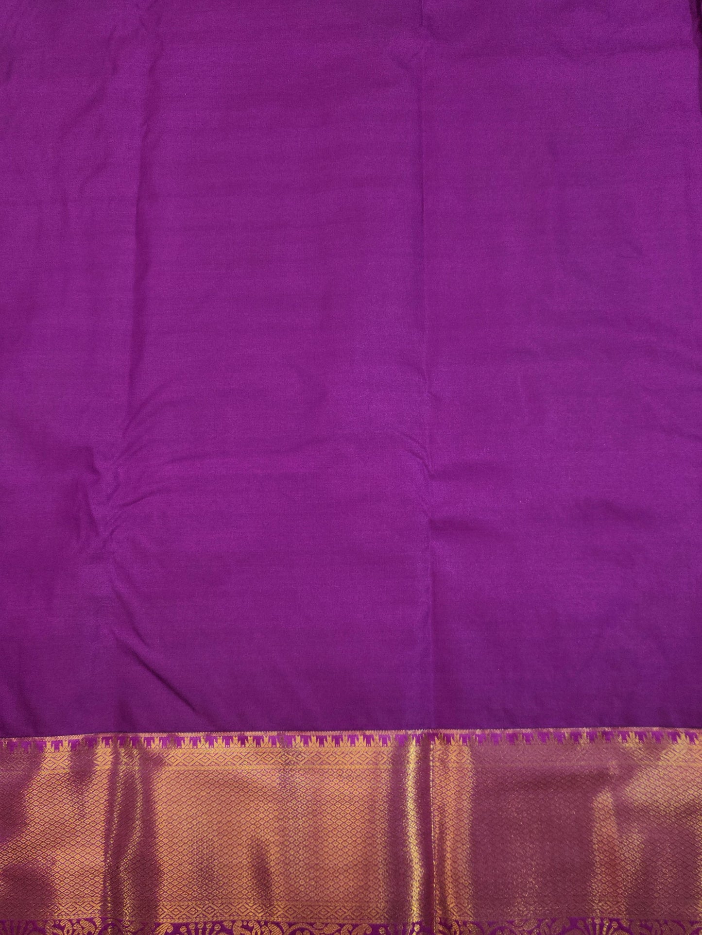 Peacock Symphony -  Kancheevaram semi-silk