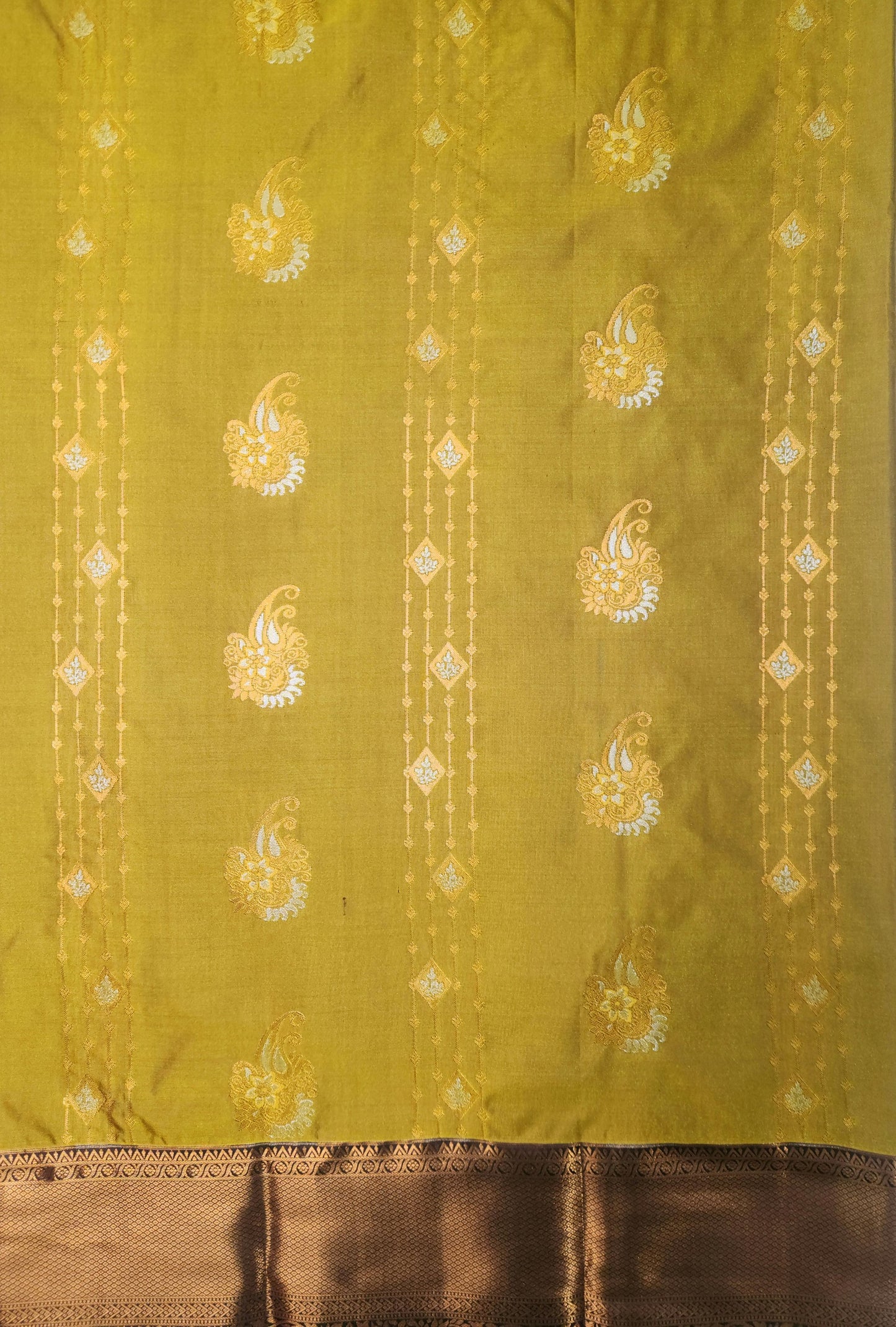 Peacock Symphony -  Kancheevaram semi-silk