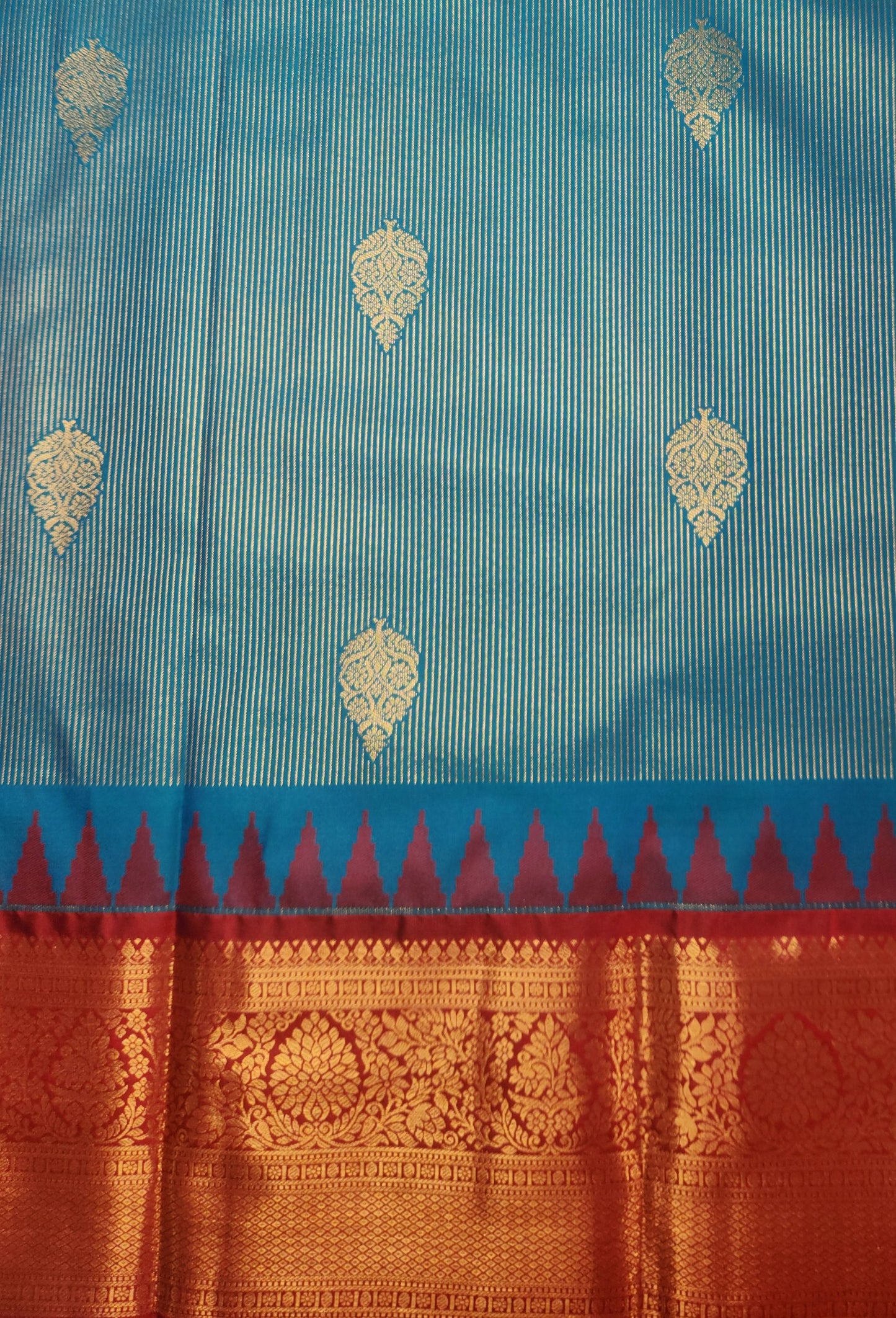 Kancheevaram semi silk brocade saree