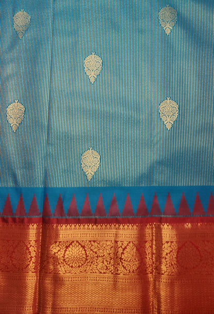 Kancheevaram semi silk brocade saree