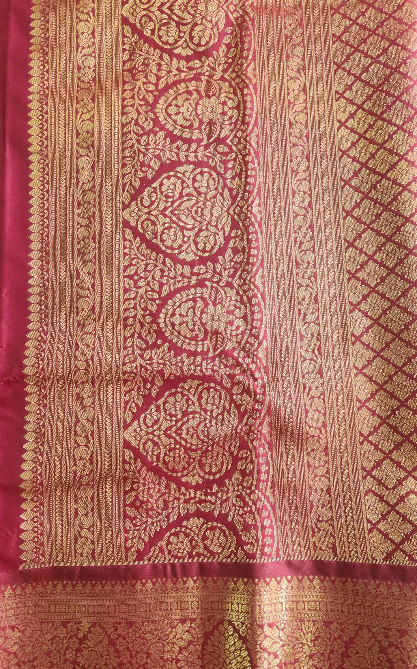 Kancheevaram semi silk brocade saree