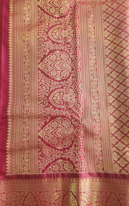 Kancheevaram semi silk brocade saree
