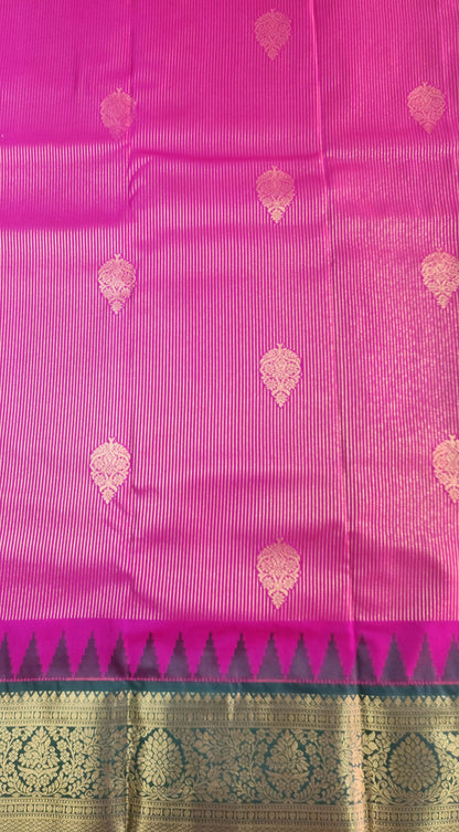 Kancheevaram semi silk brocade saree