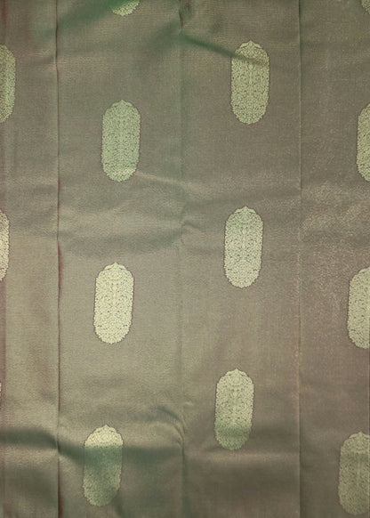 Ornate Radiance - Kancheevaram semi-silk saree