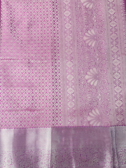 Timeless Paisley - Kancheevaram  semi-silk saree