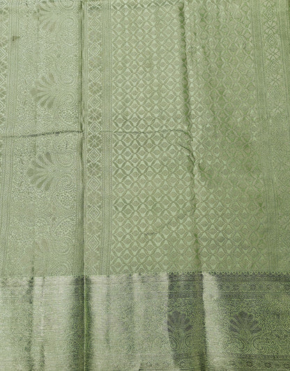 Timeless Paisley - Kancheevaram  semi-silk saree