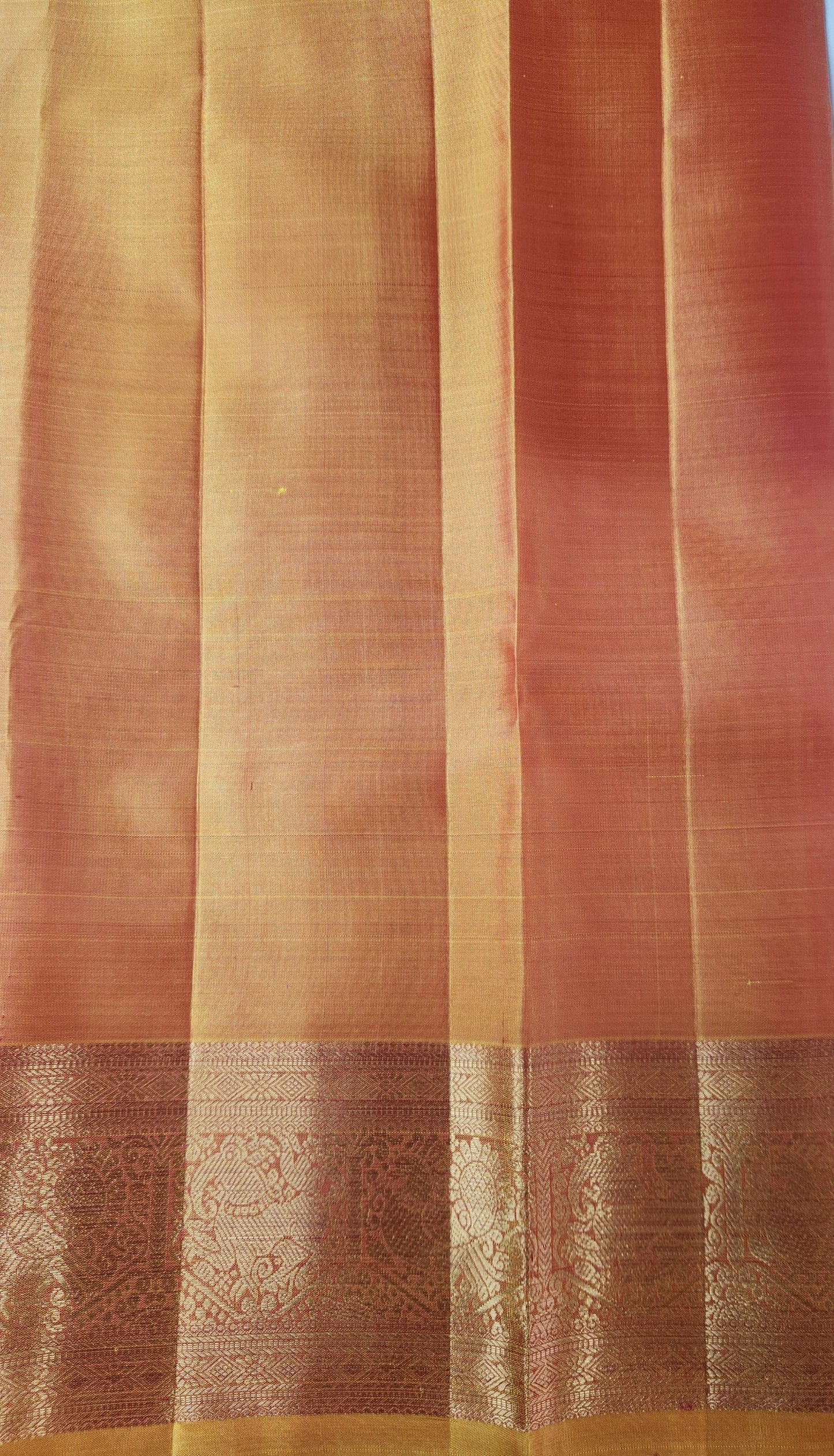 Scarlet Stallion - Handwoven Kancheevaram pure silk saree