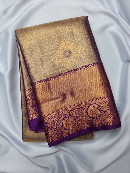 Kancheevaram semi-silk tissue saree