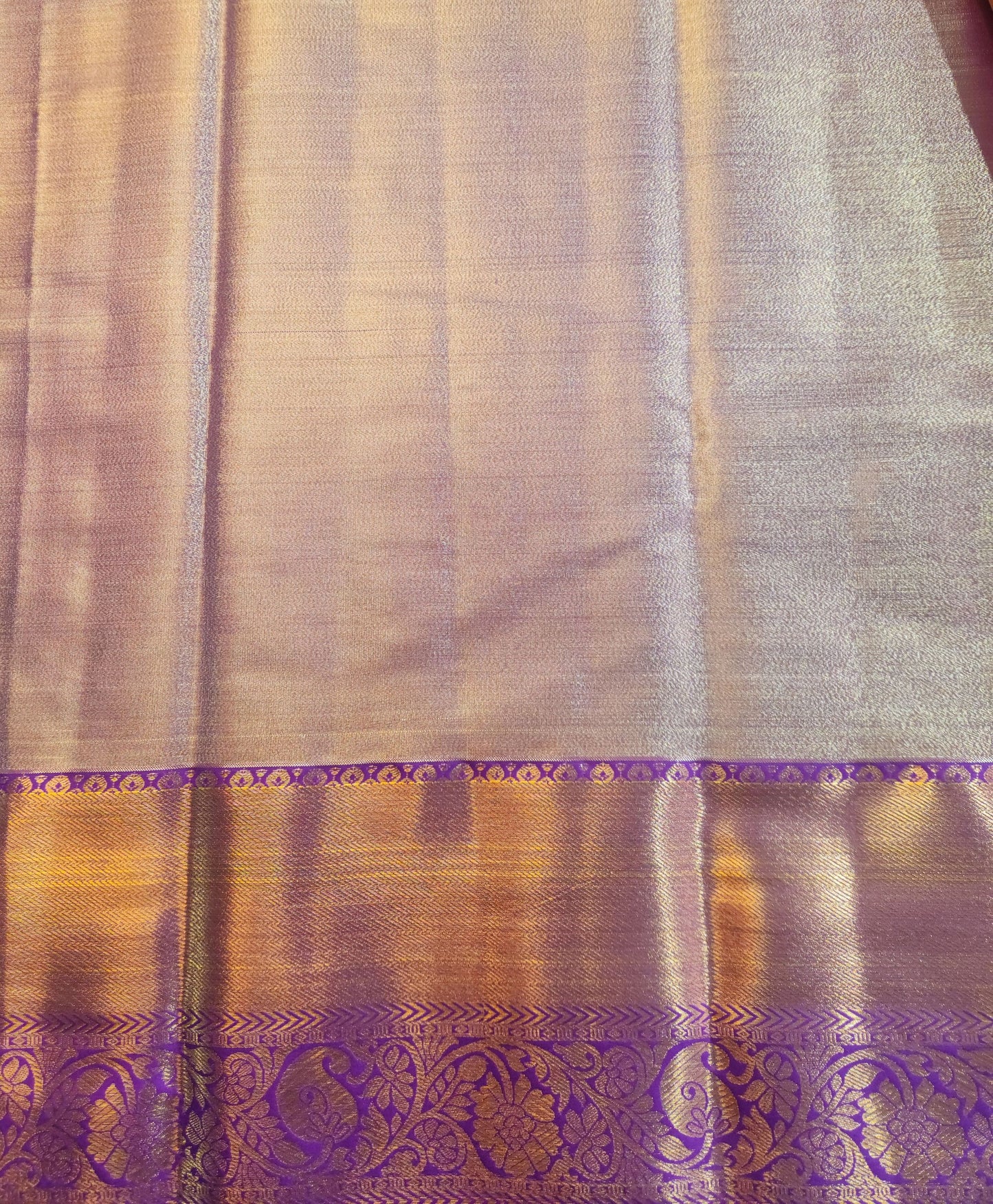 Kancheevaram semi-silk tissue saree