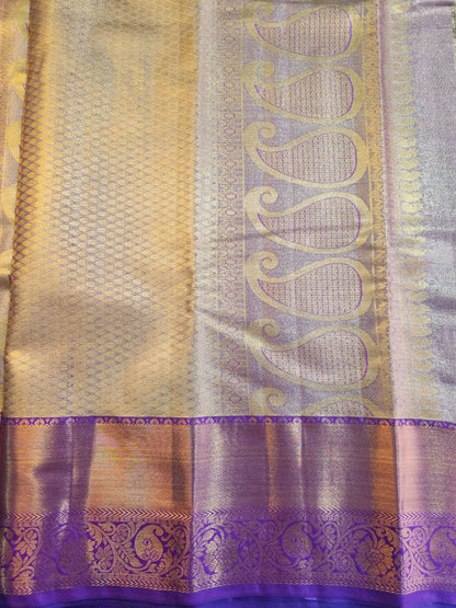 Kancheevaram semi-silk tissue saree