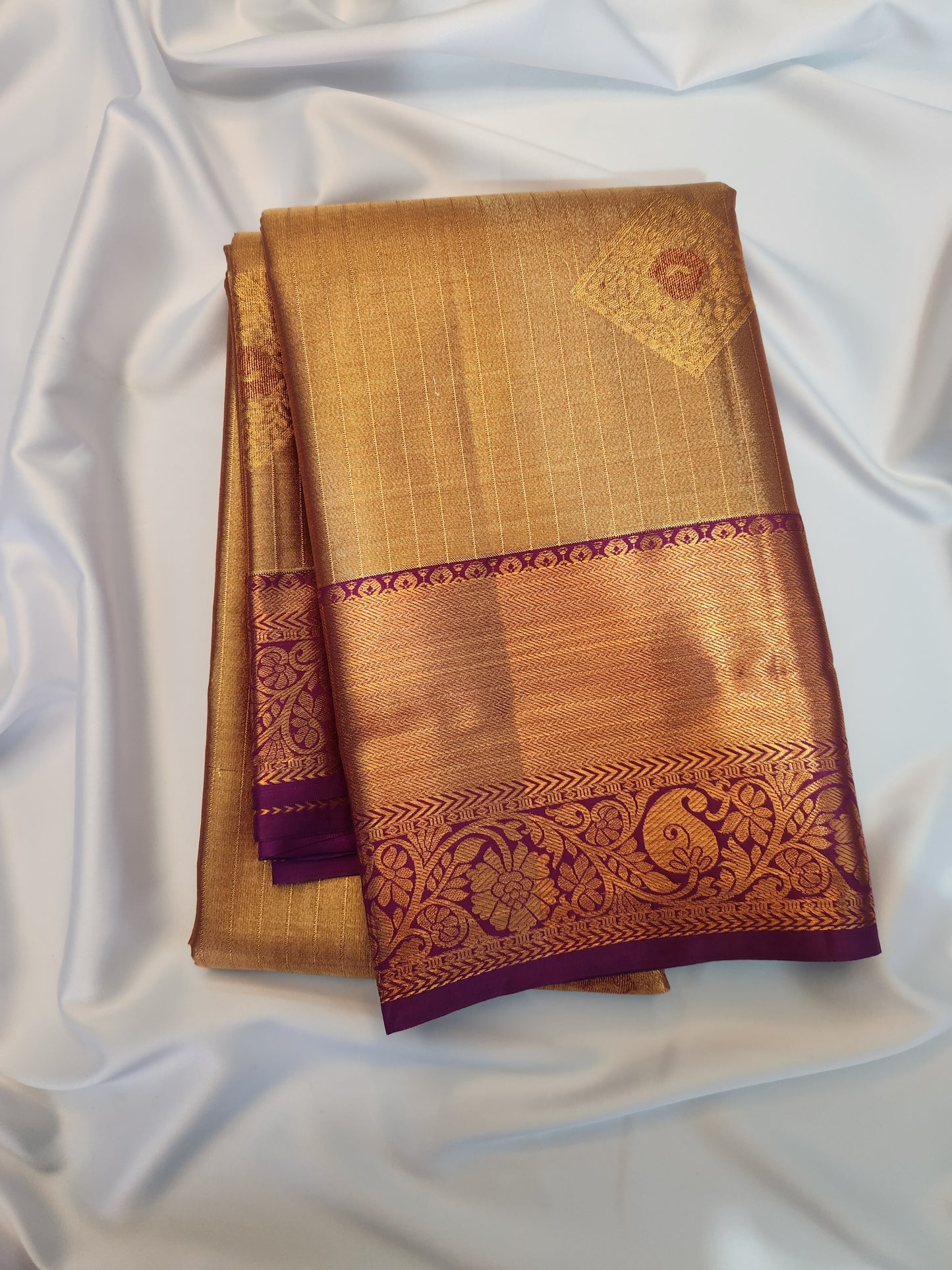 Kancheevaram semi-silk tissue saree
