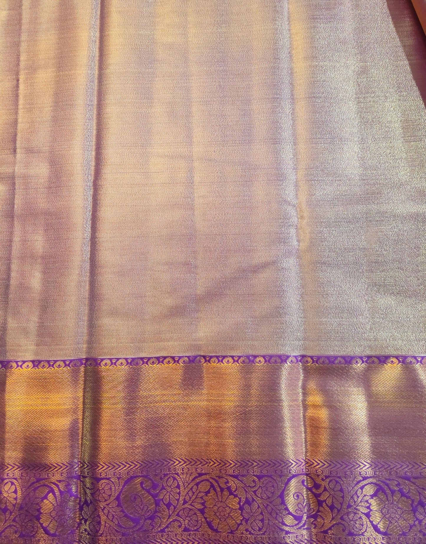 Kancheevaram semi-silk tissue saree