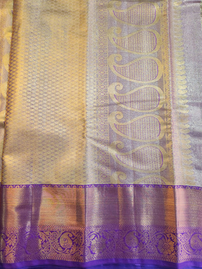 Kancheevaram semi-silk tissue saree