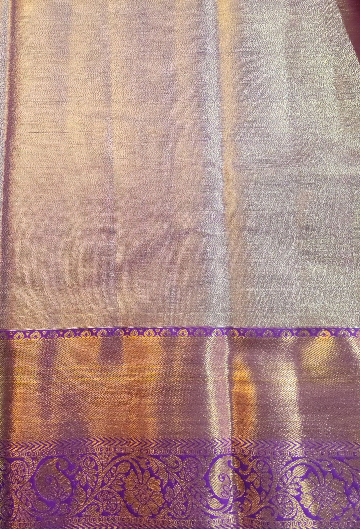 Kancheevaram semi-silk tissue saree
