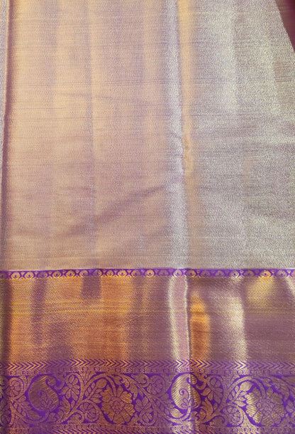 Kancheevaram semi-silk tissue saree