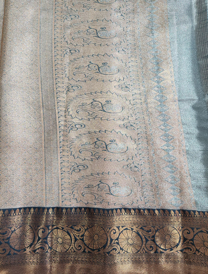 Kancheevaram semi-silk tissue saree