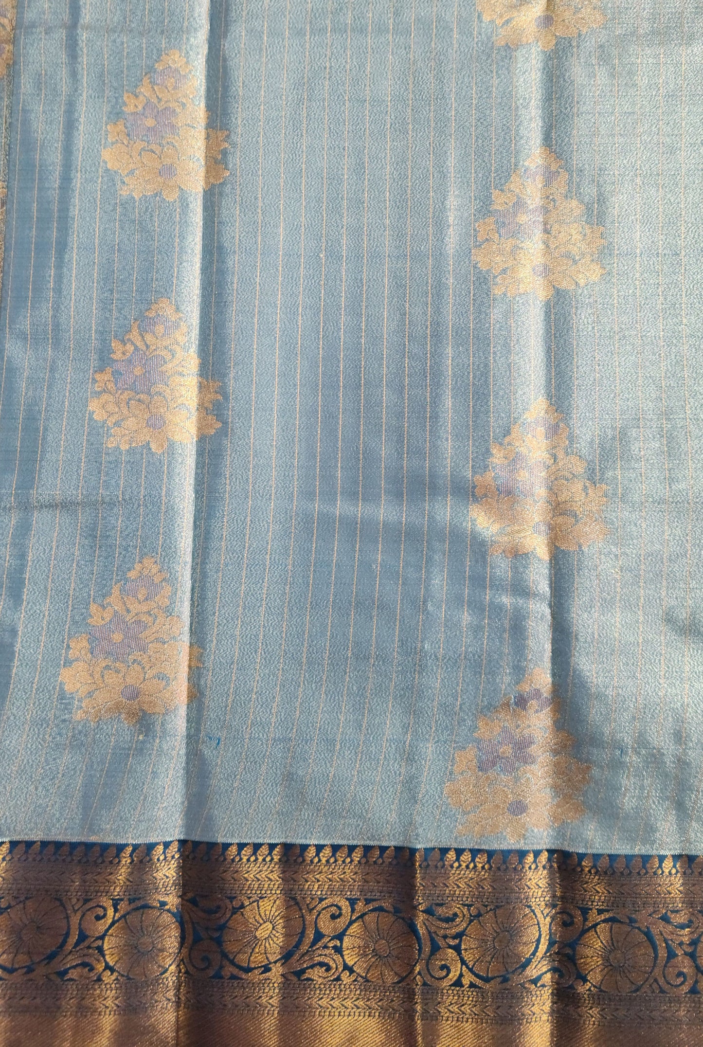 Kancheevaram semi-silk tissue saree