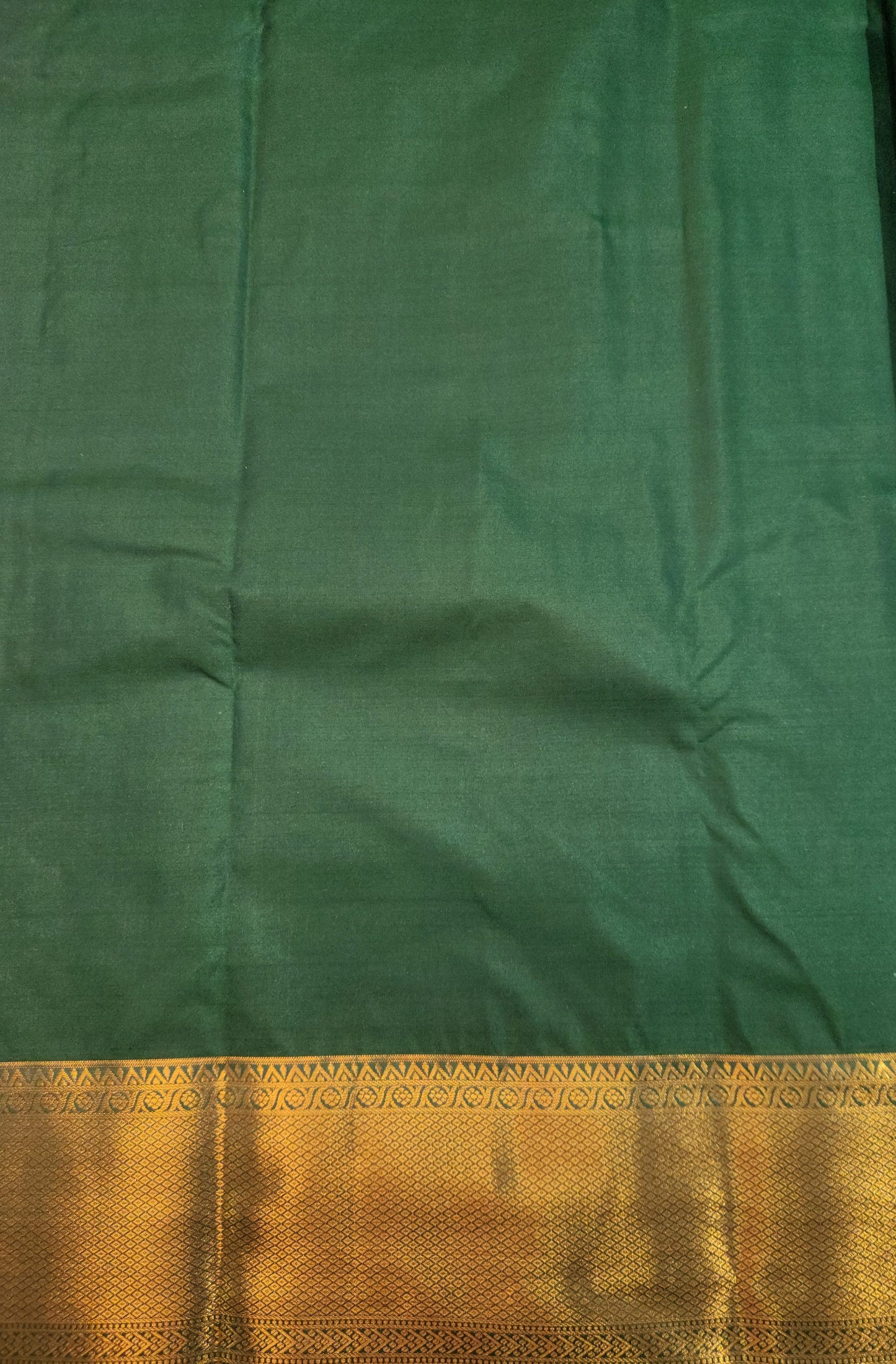 Peacock Symphony -  Kancheevaram semi-silk