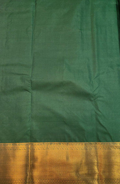 Peacock Symphony -  Kancheevaram semi-silk