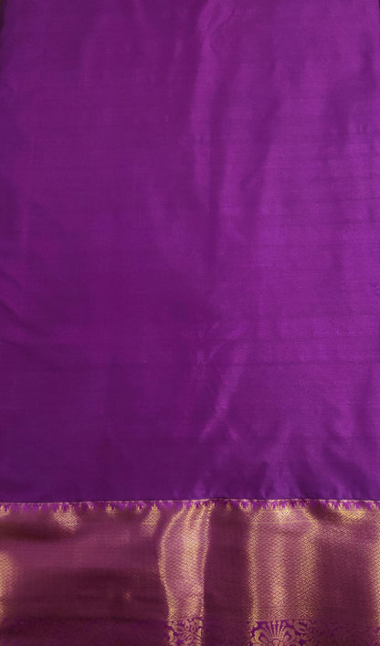 Peacock Symphony -  Kancheevaram semi-silk