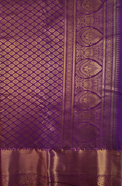 Peacock Symphony -  Kancheevaram semi-silk