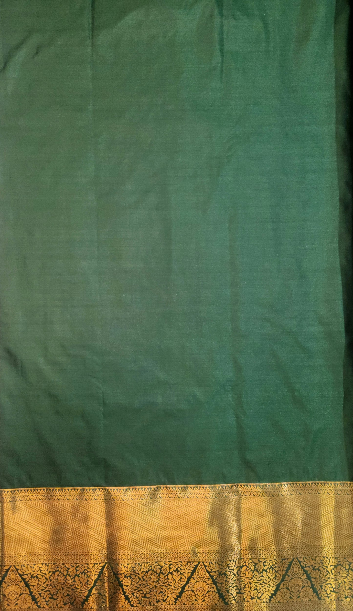 Peacock Symphony -  Kancheevaram semi-silk