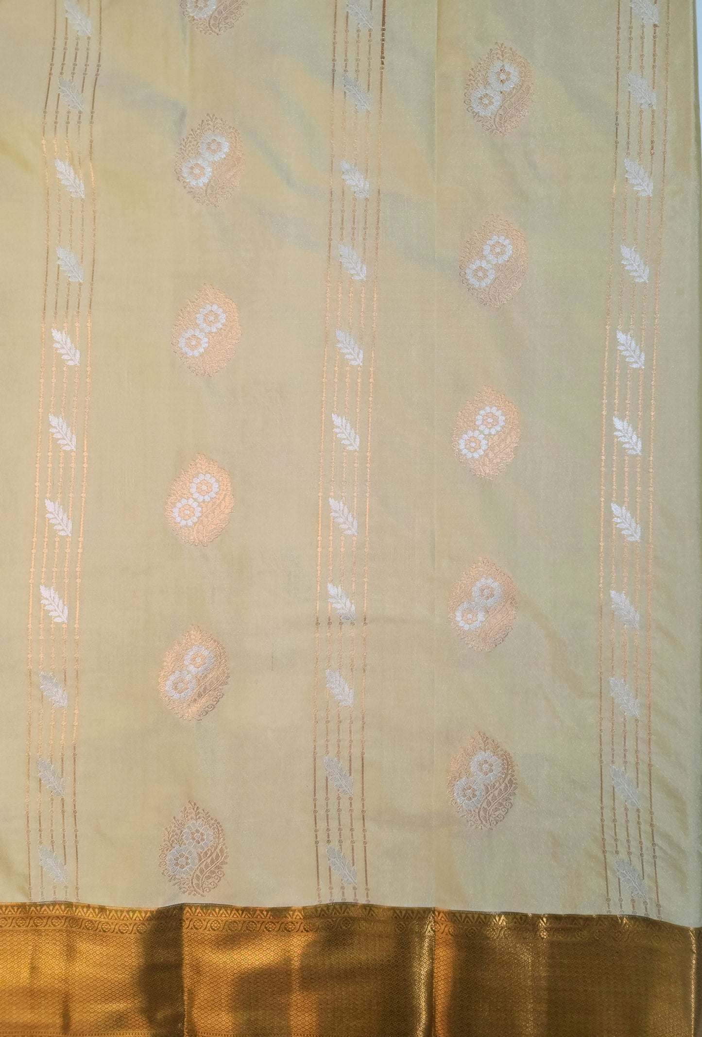 Peacock Symphony -  Kancheevaram semi-silk