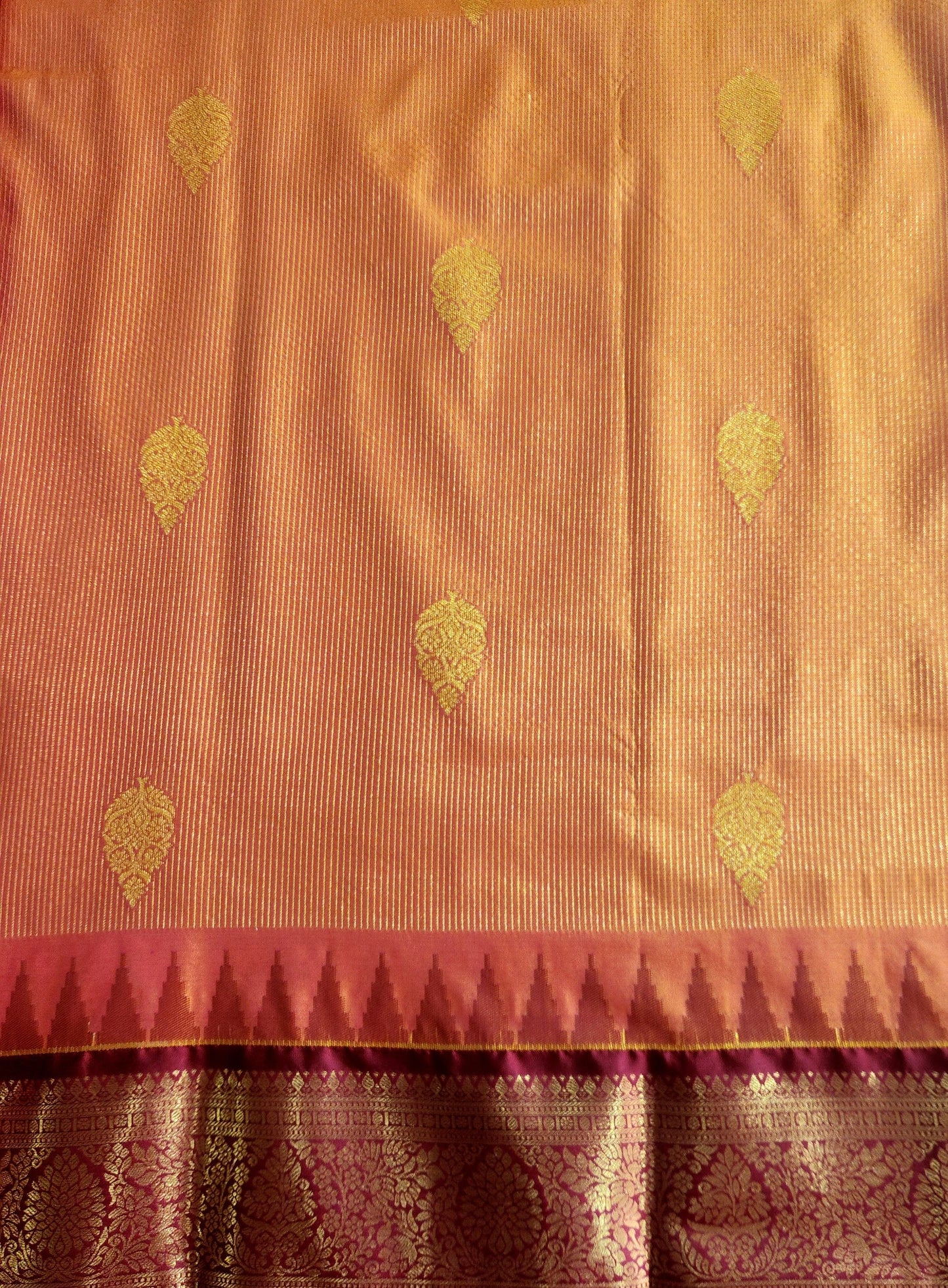 Kancheevaram semi silk brocade saree