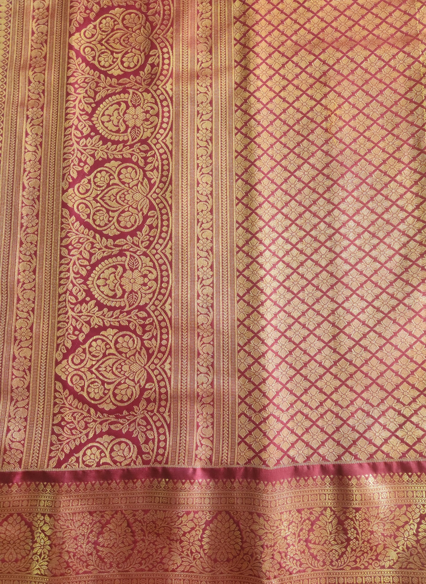 Kancheevaram semi silk brocade saree