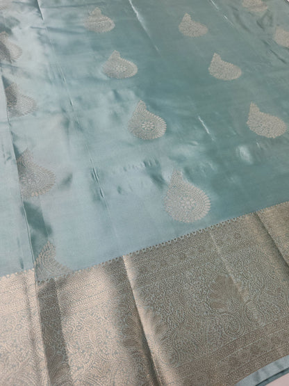 Timeless Paisley - Kancheevaram  semi-silk saree