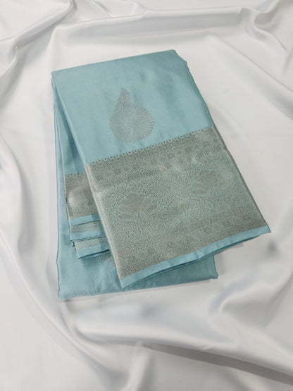 Timeless Paisley - Kancheevaram  semi-silk saree