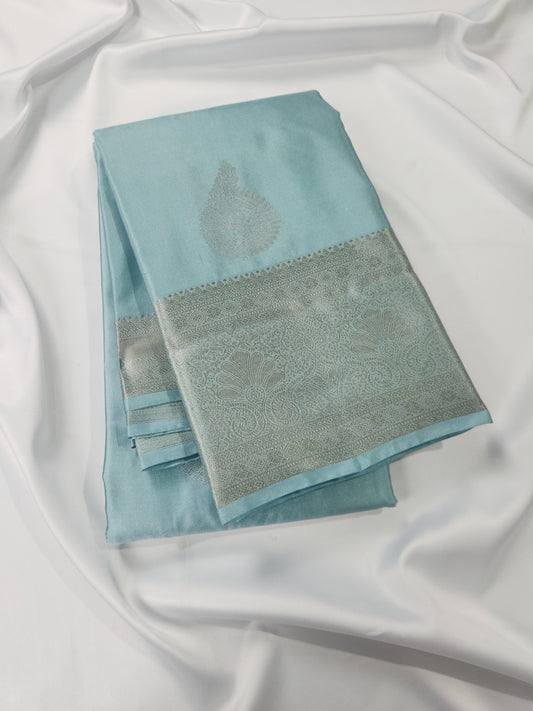 Timeless Paisley - Kancheevaram  semi-silk saree