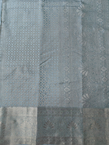 Timeless Paisley - Kancheevaram  semi-silk saree