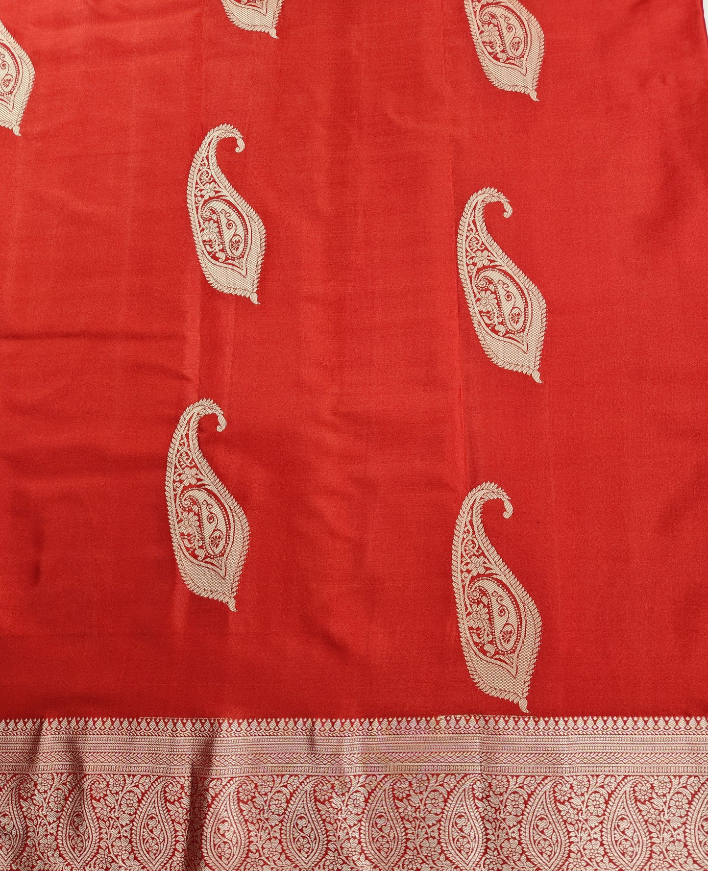 Elegance in Paisley - Kancheevaram semi-silk saree