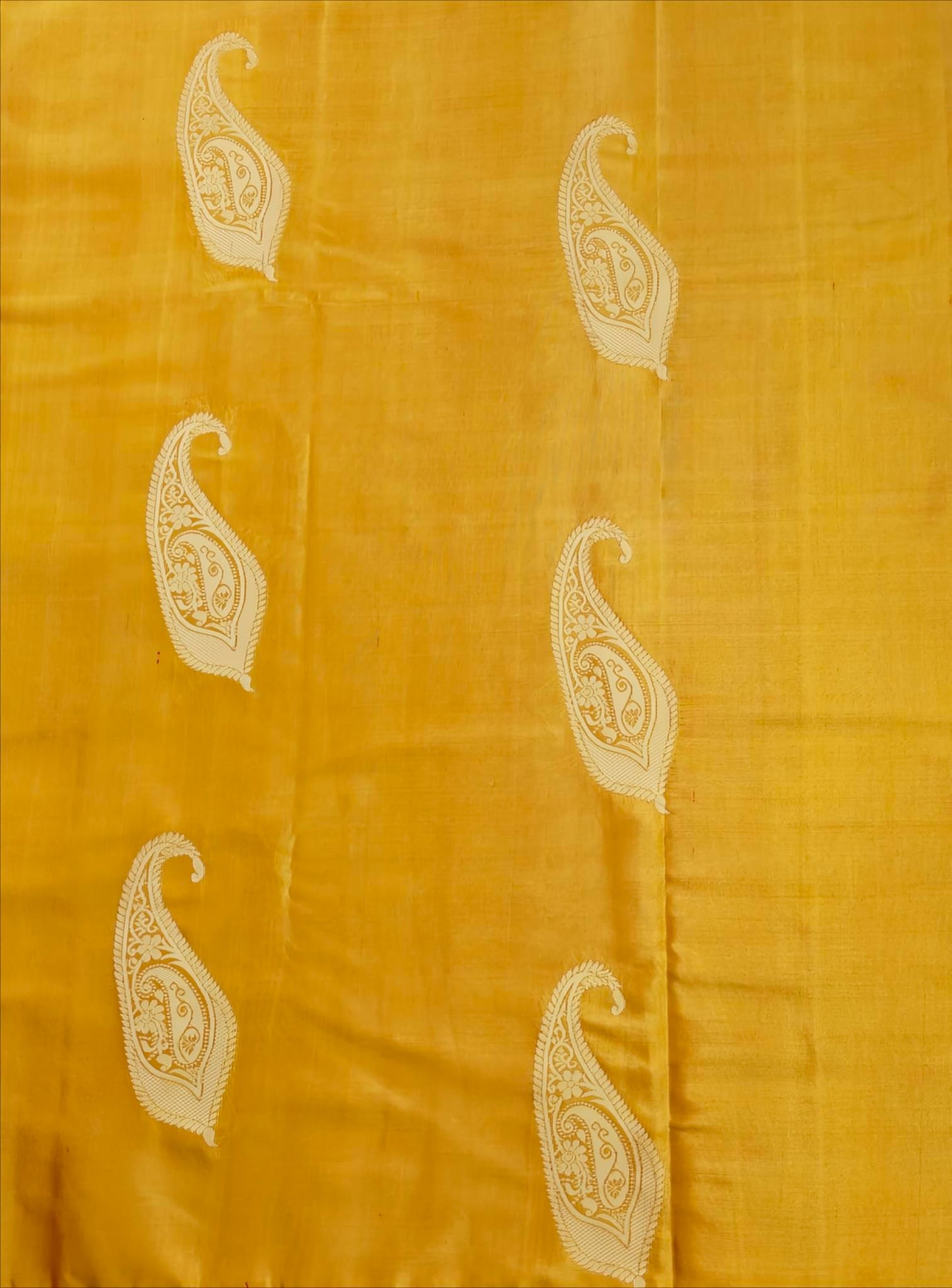 Elegance in Paisley - Kancheevaram semi-silk saree