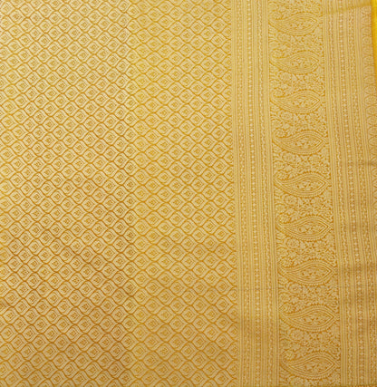 Elegance in Paisley - Kancheevaram semi-silk saree